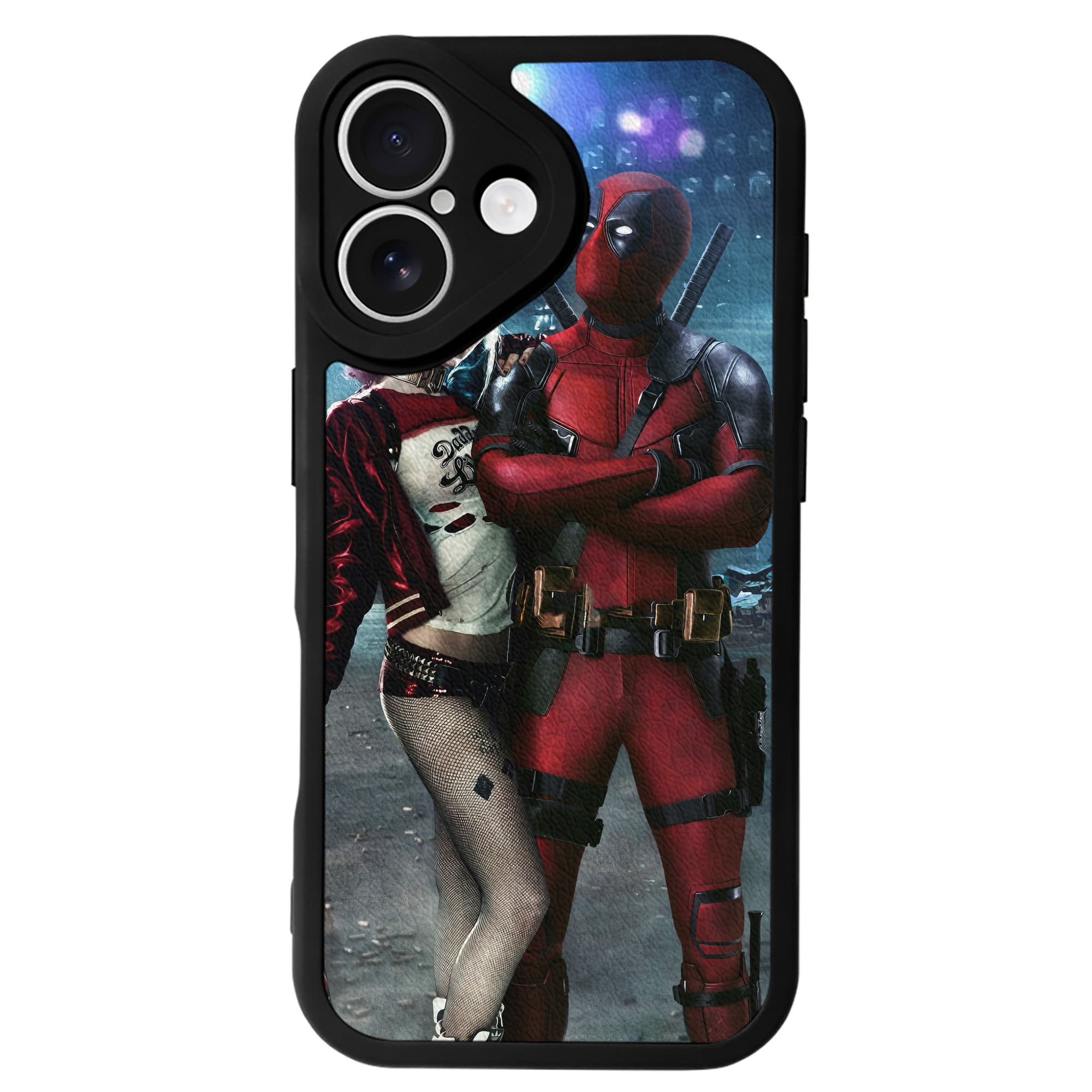 （画像用） Deadpool デッドプール 【iPhone 16シリーズ対応】シリコンスマホケース（レザー調） 材質：シリコン